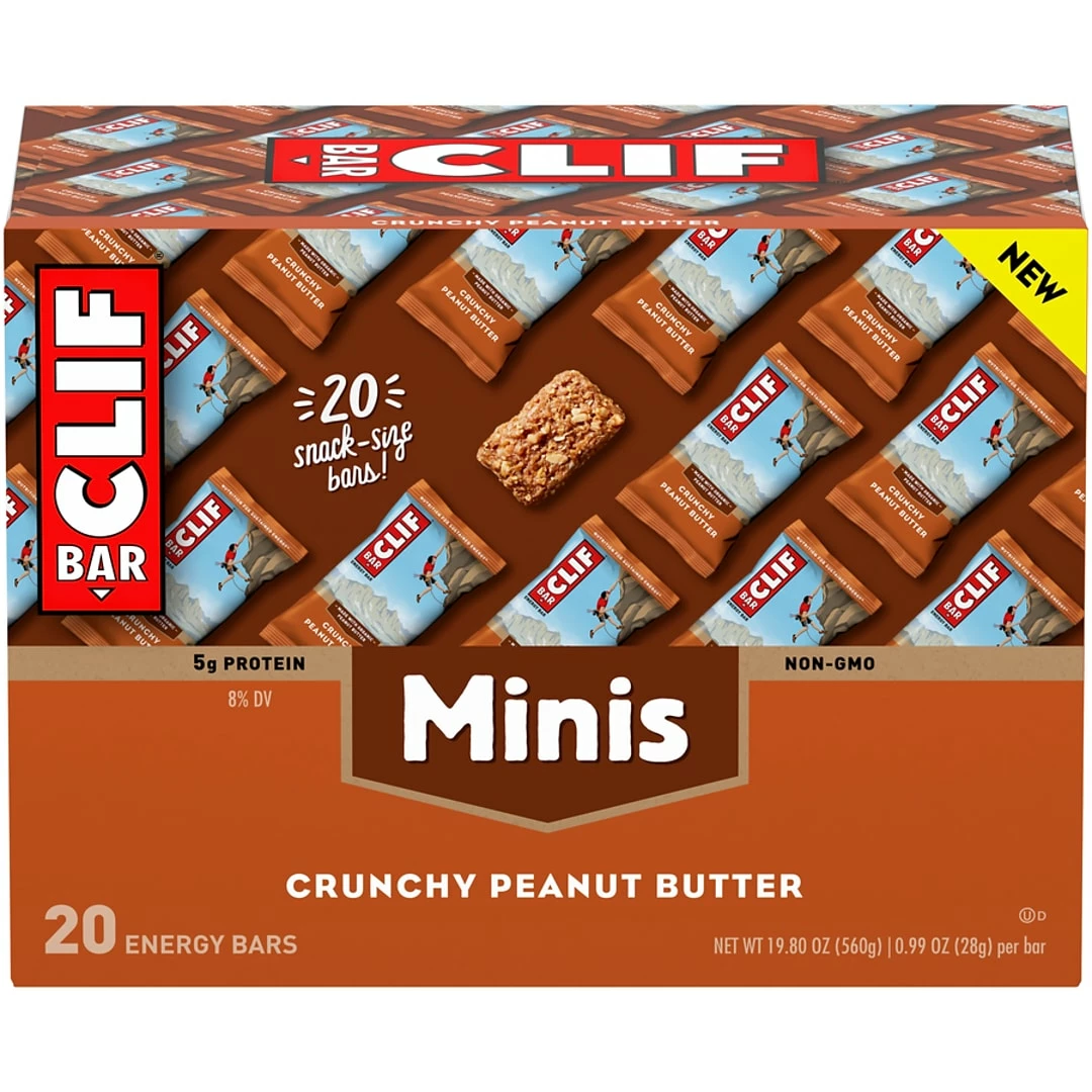 Clif Bar Crunchy Peanut Butter Minis,1.0 Oz., 20/Box (CCC36412)