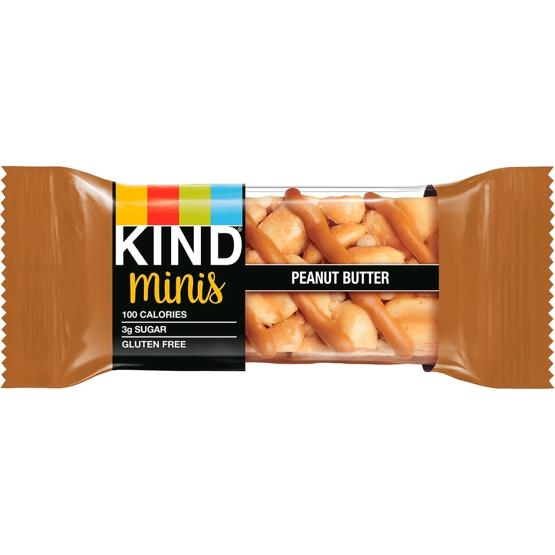 KIND Minis Bars, Peanut Butter And Dark Chocolate/Peanut Butter, 0.7 Oz., 20/Pack (27967) - Image 3
