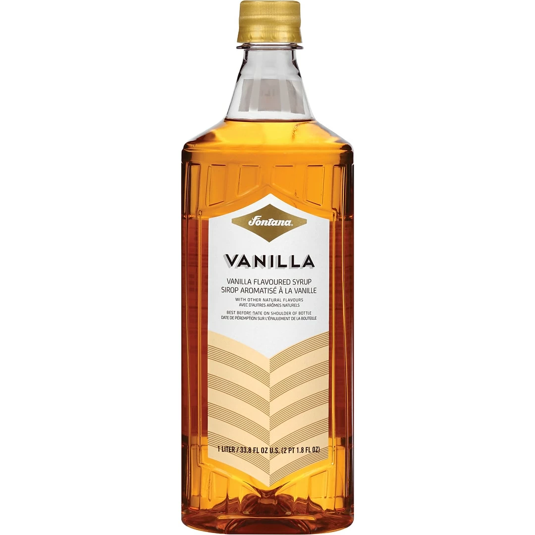 Fontana Vanilla Flavored Coffee Syrup, 1 Liter (NES41273)