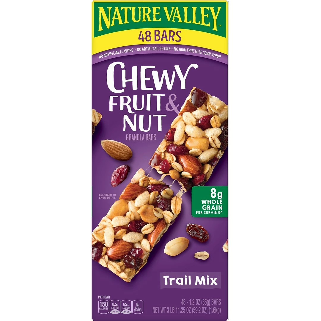 Nature Valley Bars, Trail Mix, 1.2 Oz., 48/Box (19696)