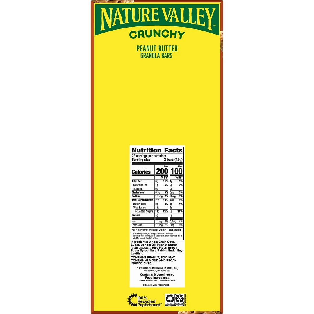 Nature Valley Crunchy Granola Bars, Peanut Butter, 1.5 Oz., 28/Box (2384) - Image 3