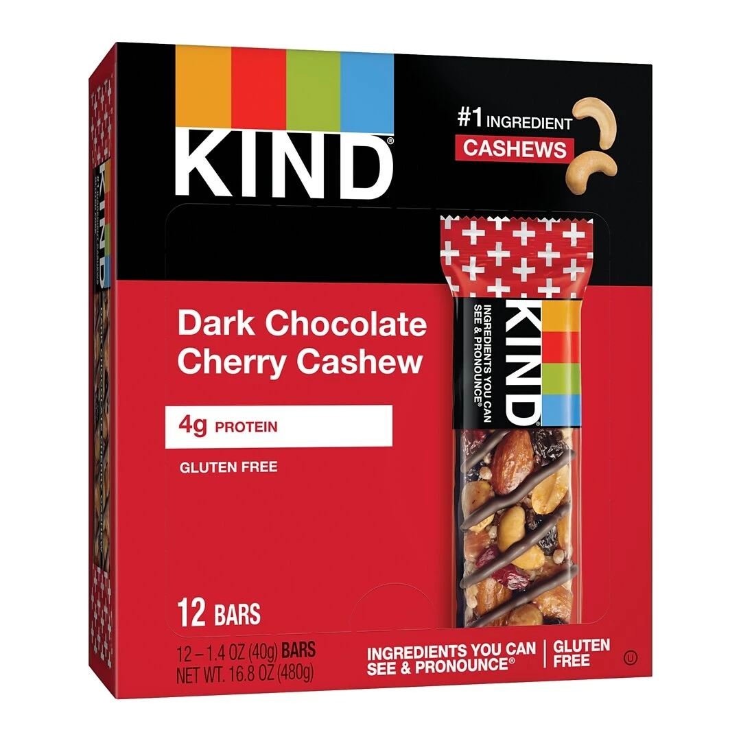 KIND Bar, Dark Chocolate Cherry Cashew, 1.4 Oz., 12/Box (PHW17250) - Image 3