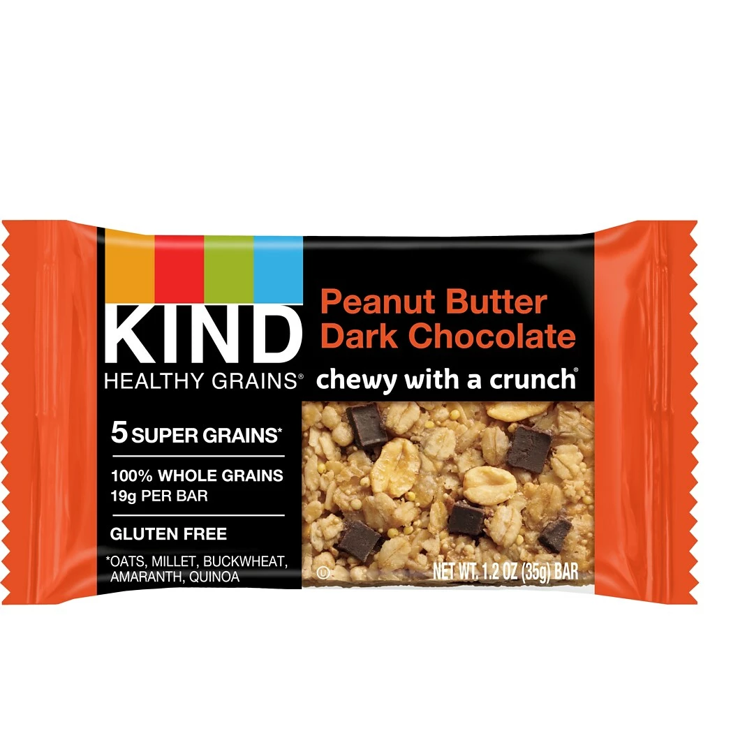 KIND Bar, Healthy Grains, Dark Chocolate Peanut Butter, 1.2 Oz., 12/Box (PHW18083) - Image 2