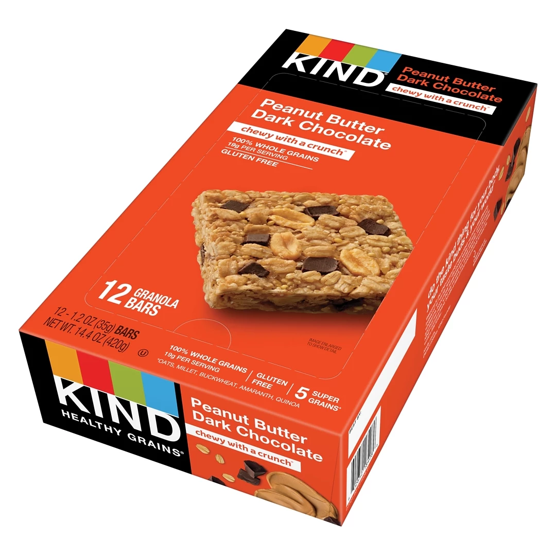KIND Bar, Healthy Grains, Dark Chocolate Peanut Butter, 1.2 Oz., 12/Box (PHW18083) - Image 4