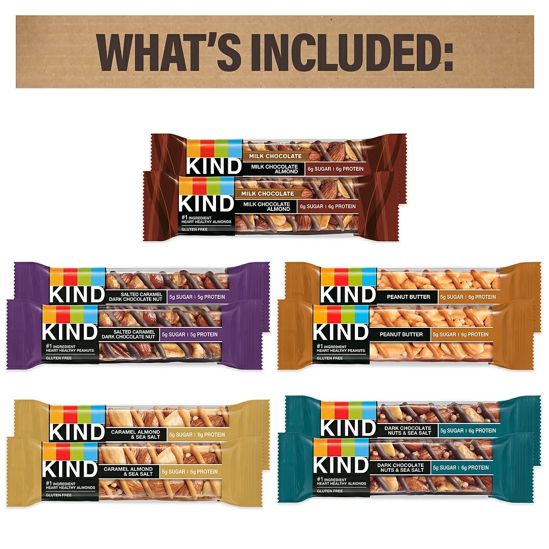 Break Box KIND® Bar Snack Mix, Variety Flavors, 22/Box (700-S0021) - Image 3