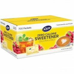 N' Joy N'Joy® Yellow - Sucralose Zero Calorie Sweetener Packets, 1g, 700/Bx