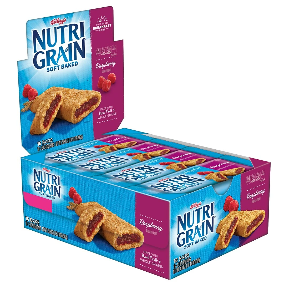 Nutri-Grain Breakfast Bars, Raspberry, 1.3 Oz., 16/Box (511382) - Image 2