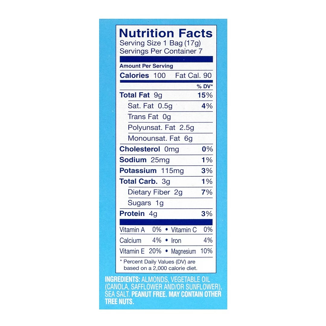 Blue Diamond Lightly Salted Low Sodium Almonds On-The-Go Pouches, 0.63 Oz, 42/Pack (220-00795) - Image 6