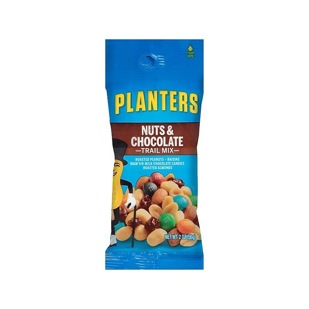 Planters Snack Mix, Nuts & Chocolate, 2 Oz., 72/Carton (GEN00270) - Image 2